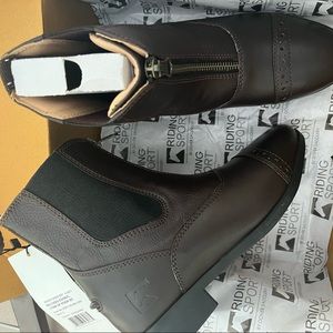 Riding Sport  Dover Saddlery Girls horse riding Boots Chocolate leather paddock